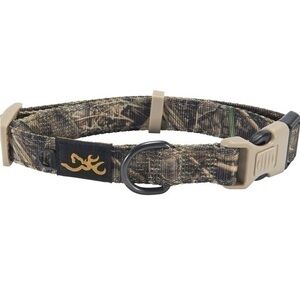 Browning Performance Webbing Pet Collar Fully Adjustable in Realtree MAX7 Medium